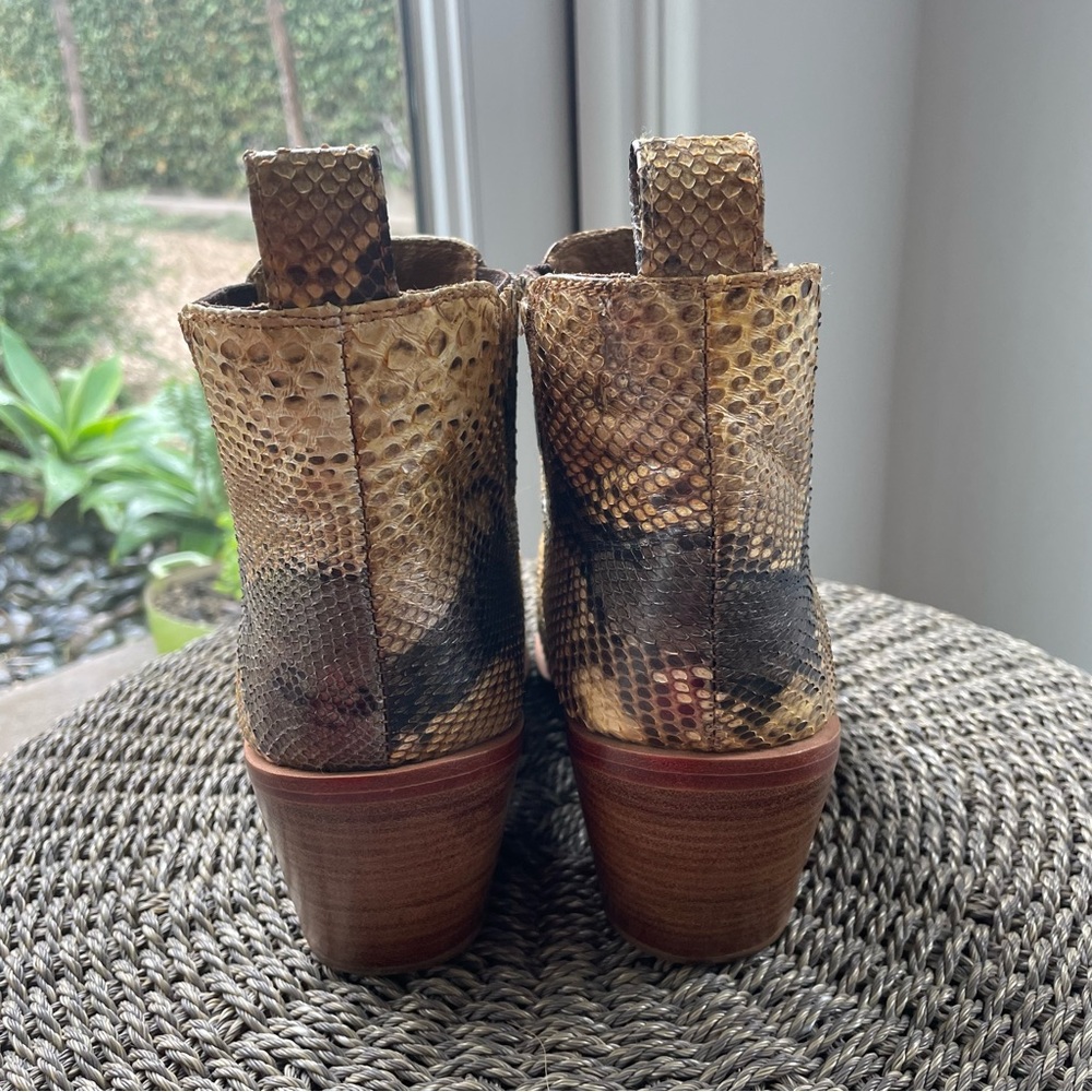 Genuine python ankle boots - Picture 4 of 5